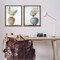 Stupell Industries Palms in Rattan Planters 2 pc Framed Floater Canvas Wall Art Set Design by Kim Allen